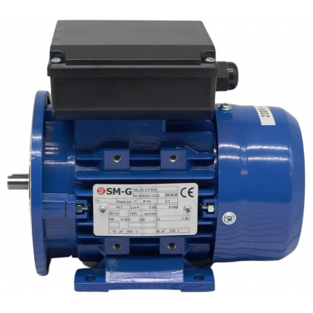 SILNIK ELEKTRYCZNY 0,18 kW 230V 1340obr 1FAZOWY KONDENSATOR PRACY ROZRUCHU